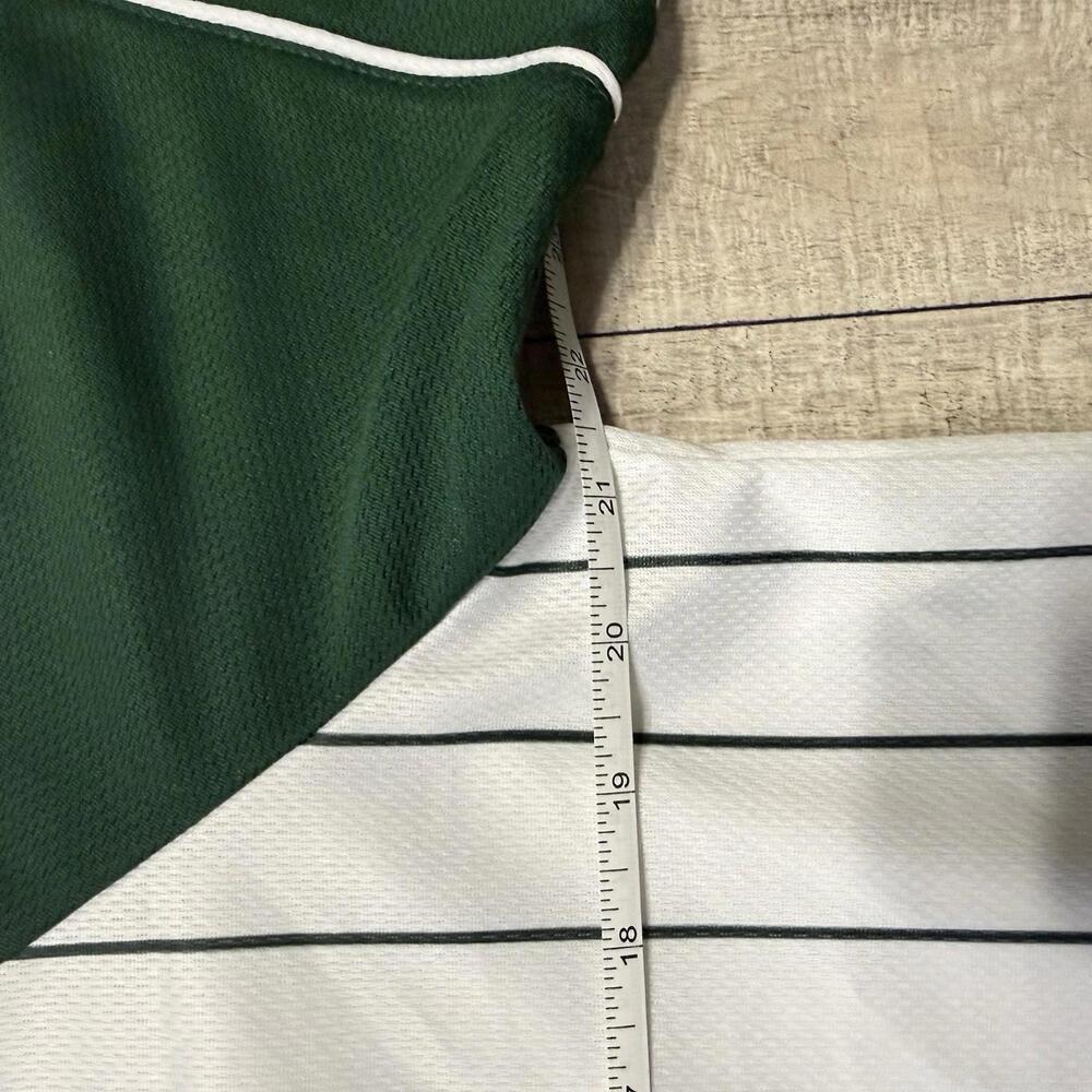 NBA Milwaukee Bucks White Green Baseball Style Jersey NWT Size M Men - Picture 7 of 8